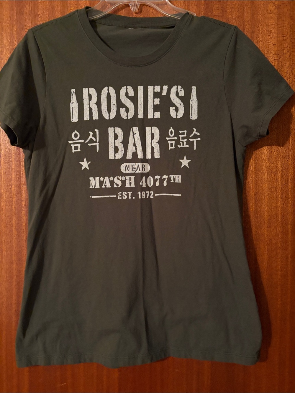 Women's Olive Short Sleeve Graphic Tee